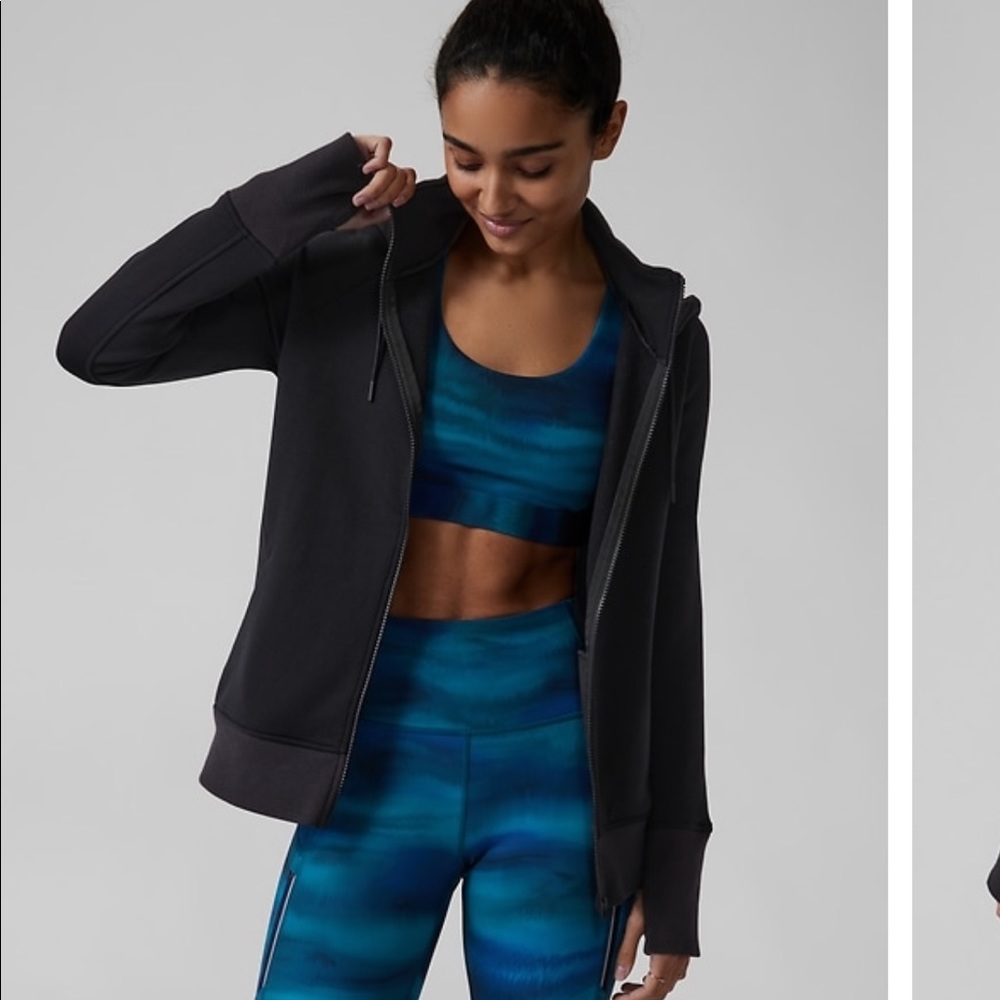 Athleta Altitude Polartec Triumph Hoodie // Black #983593